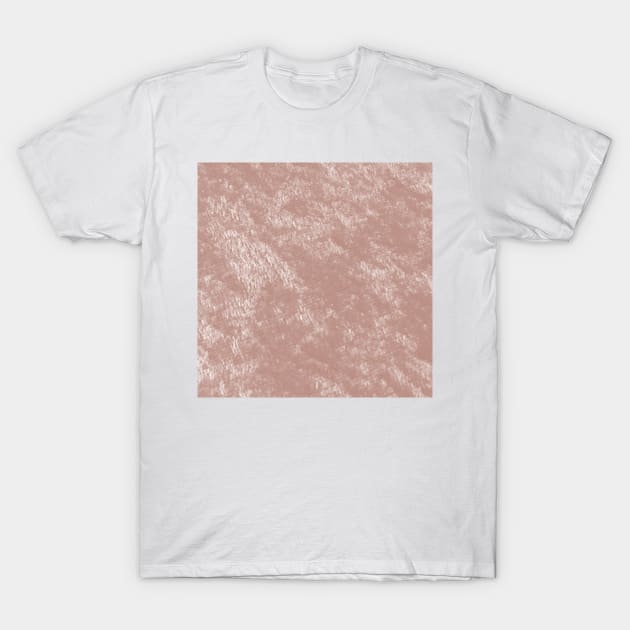 Soft rose gold velvet T-Shirt by RoseAesthetic